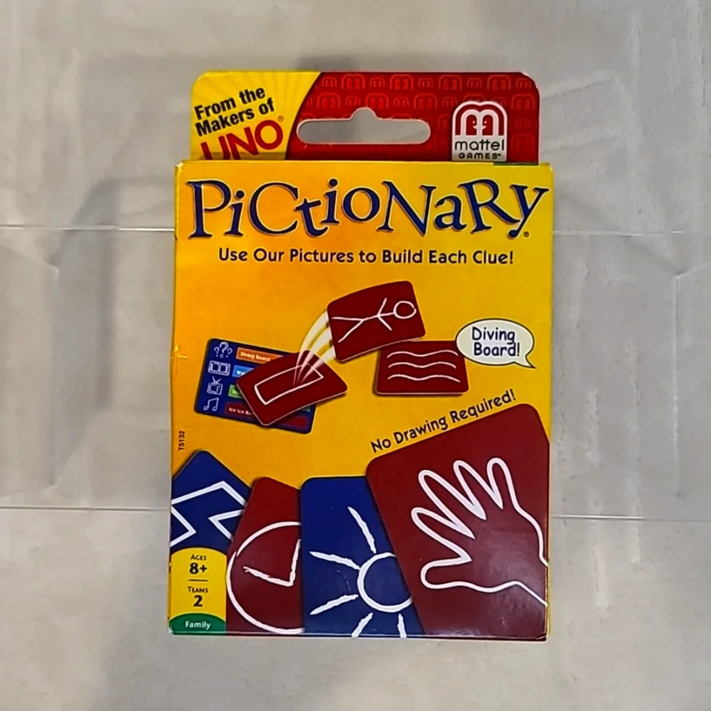 Mattel Games Pictionary Multiplayer Card Game Family/Adults/Kids/Teams - NIB/NWT
